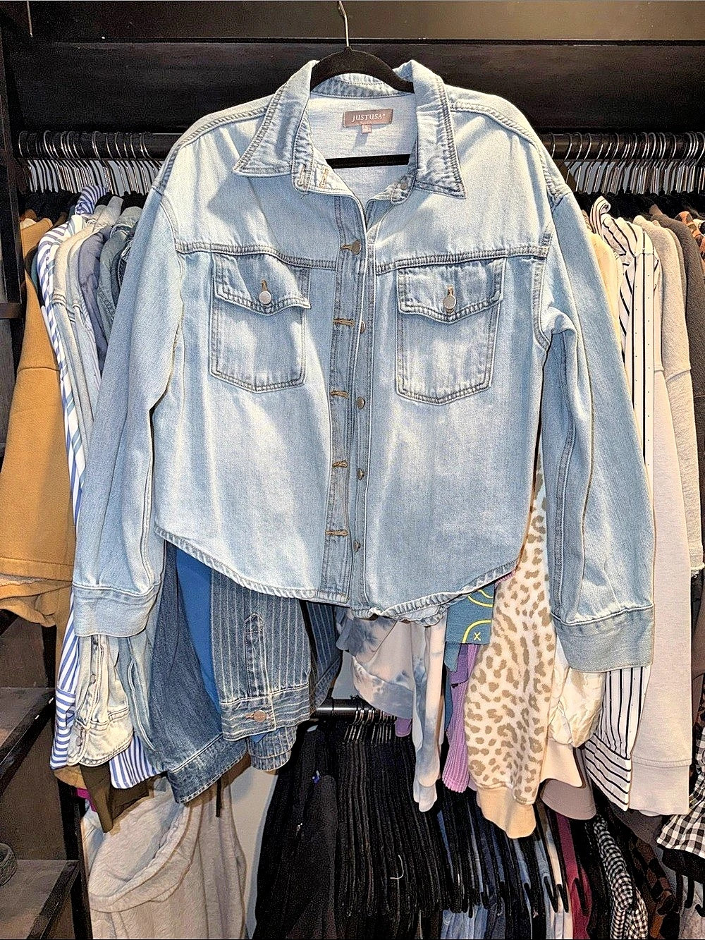 Just USA Women's Blue Denim Jean Jacket